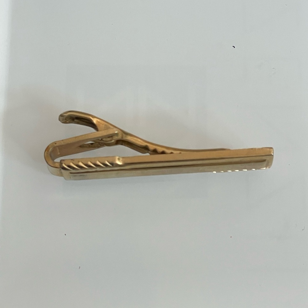 Speidel Gold Toned Tie Clip Made In The USA
